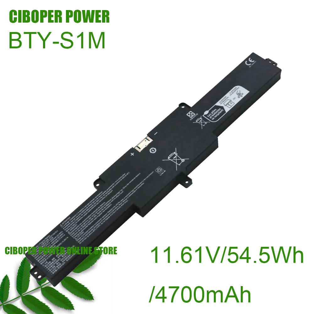 Pc Gaming Msi - Batteria per laptop CP BTY-S1M 11.61V/4700mAh/54.5Wh