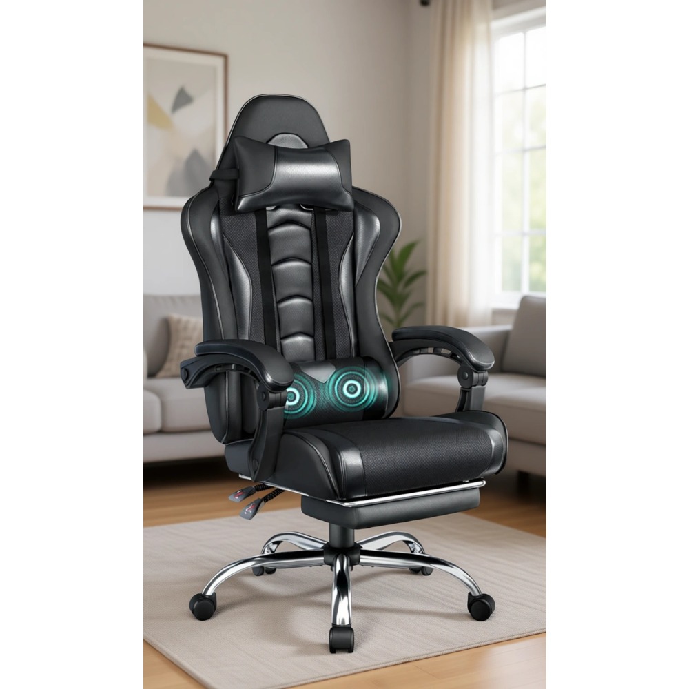 Gaming Chair Lumbar Pillow - Comoda Sedia da Gaming in Pelle