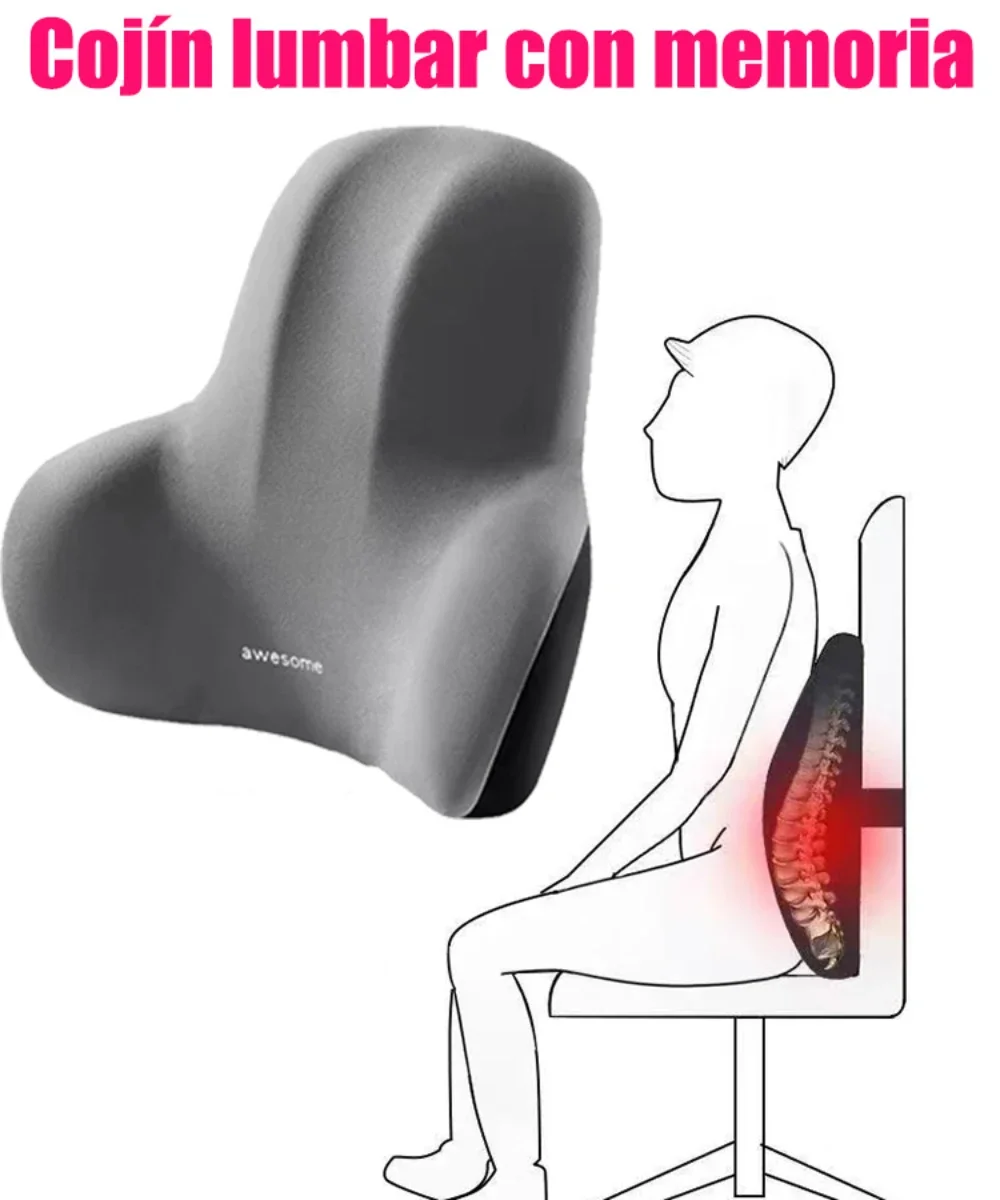 Gaming Chair Lumbar Pillow - Cuscino per schienale lombare in memory