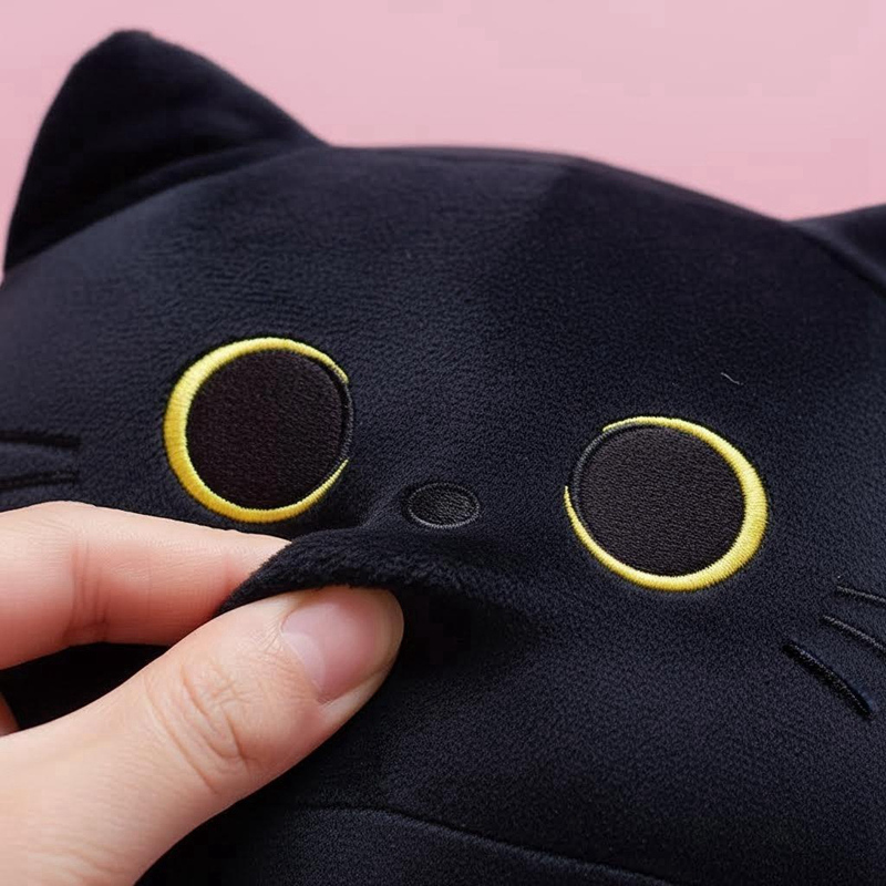 Gaming Chair Lumbar Pillow - Cuscino Decorativo Gatto Nero, Adorabili Gattini,