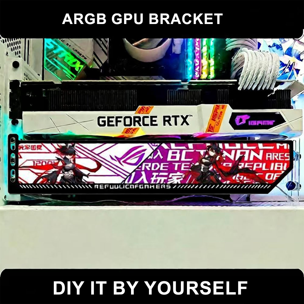 Pc Gaming Msi - Personalizza supporto VGA RGB 5V/12V, staffa