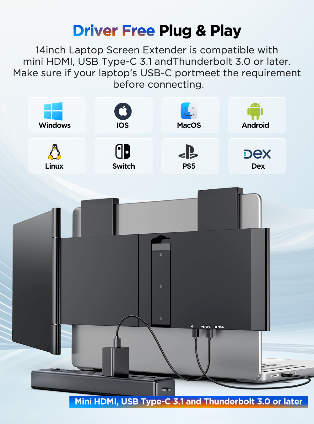 UPERFECT Monitor Portatile 14' - Pc Gaming Y60 recensione e prezzo