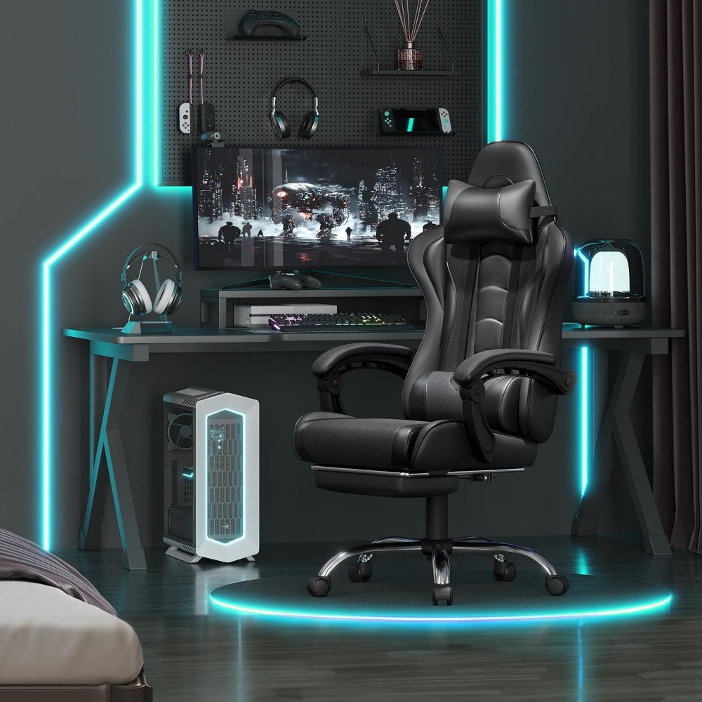 Comoda Sedia da Gaming in Pell - Gaming Chair Lumbar Pillow recensione e prezzo
