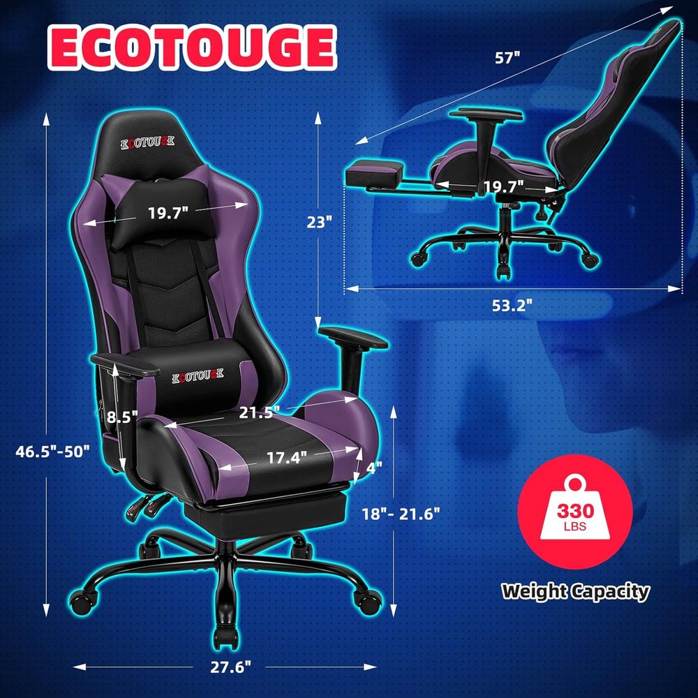 Sedia da Gaming Stile Racing c - Gaming Chair Lumbar Pillow recensione e prezzo