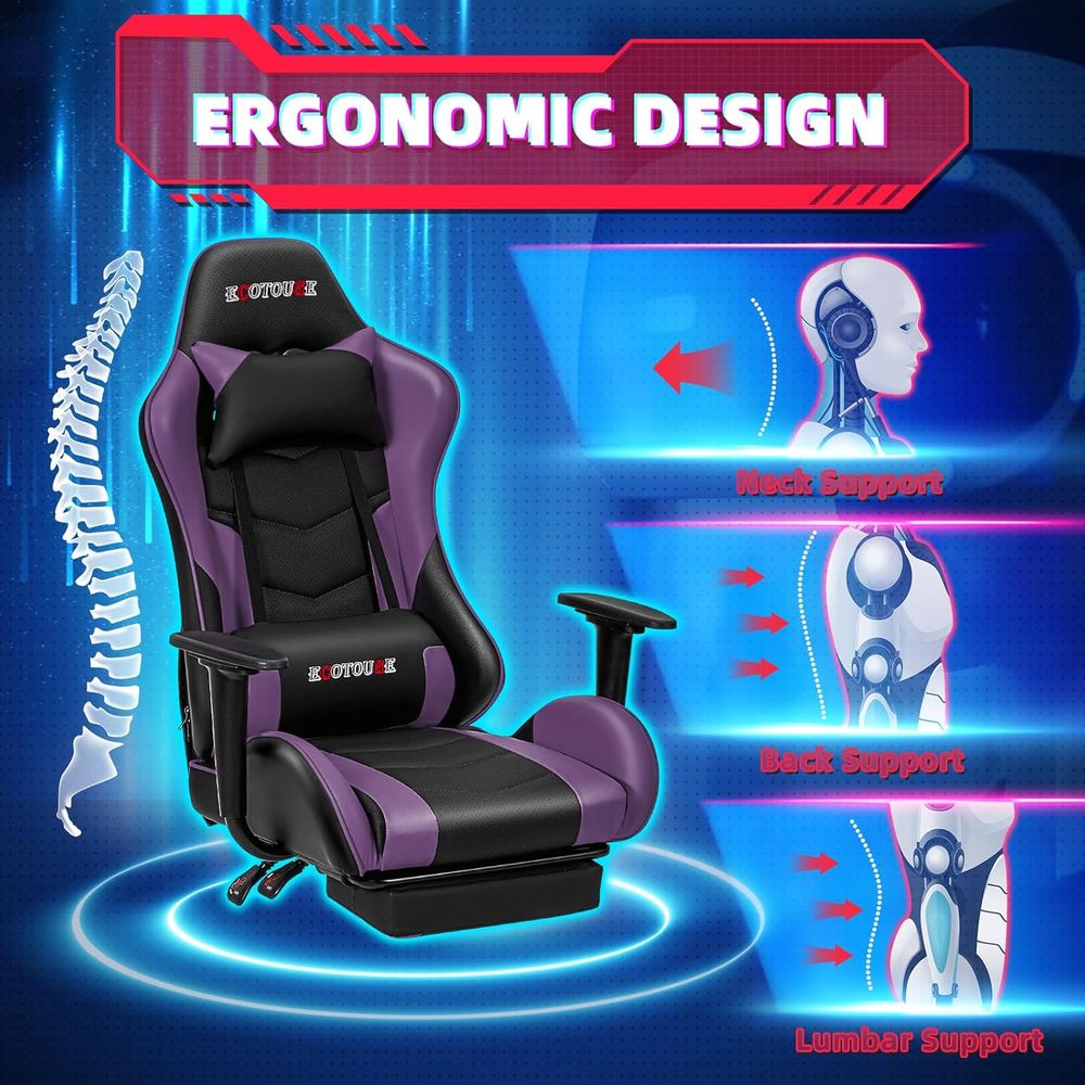 Sedia da Gaming Stile Racing c - Gaming Chair Lumbar Pillow recensione e prezzo