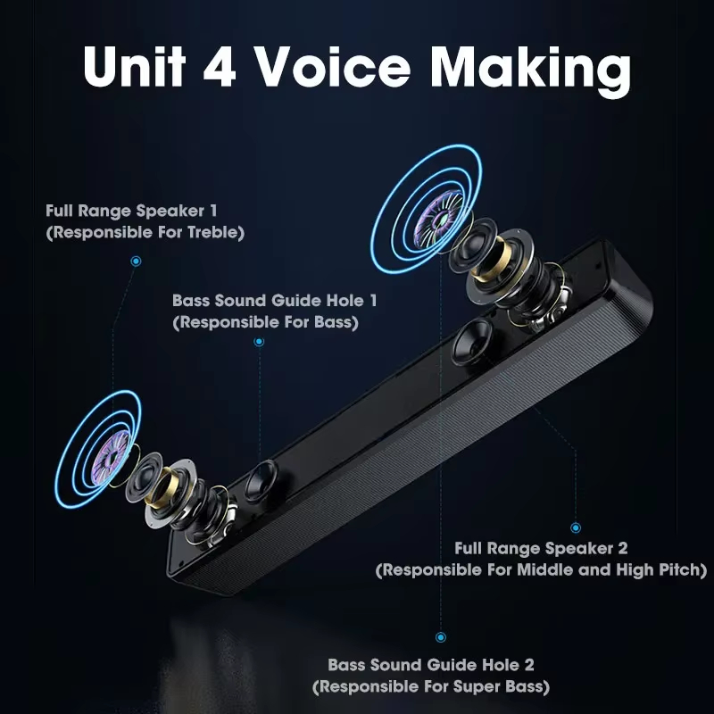 Soundbar Bluetooth 5.0 con Aud - Gaming Speaker recensione e prezzo
