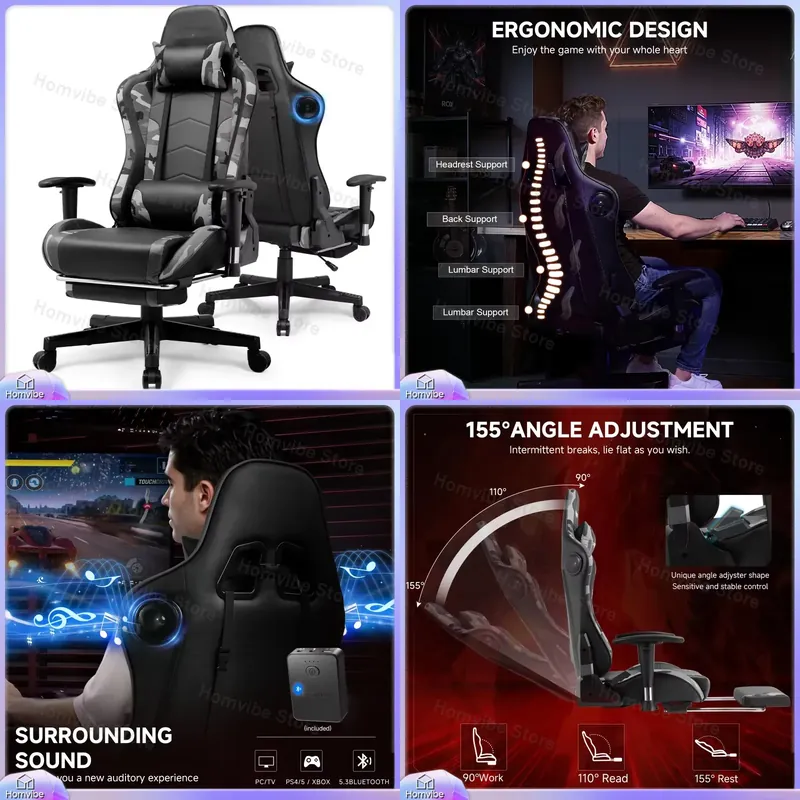 Sedia da Gaming Ergonomica con - Gaming Speaker recensione e prezzo