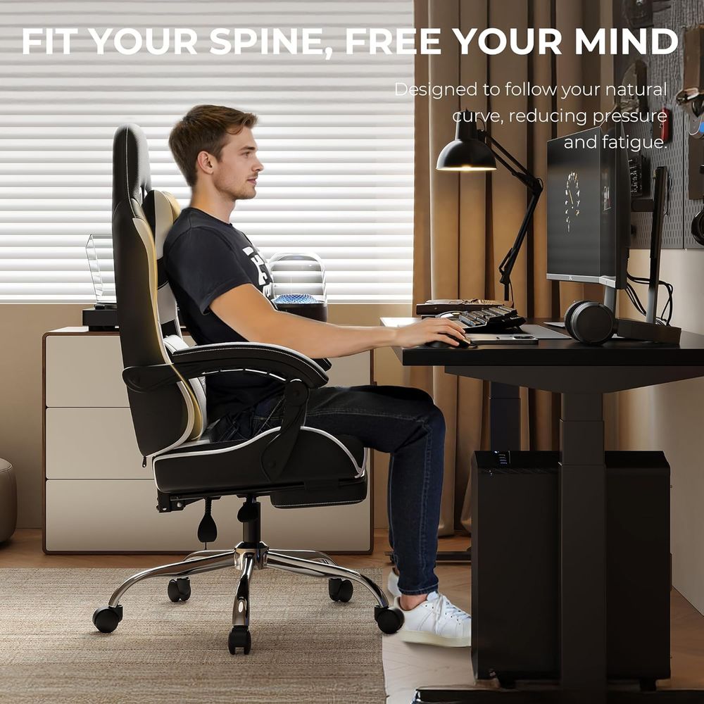 Sedia da gaming ergonomica con - Gaming Chair Lumbar Pillow recensione e prezzo