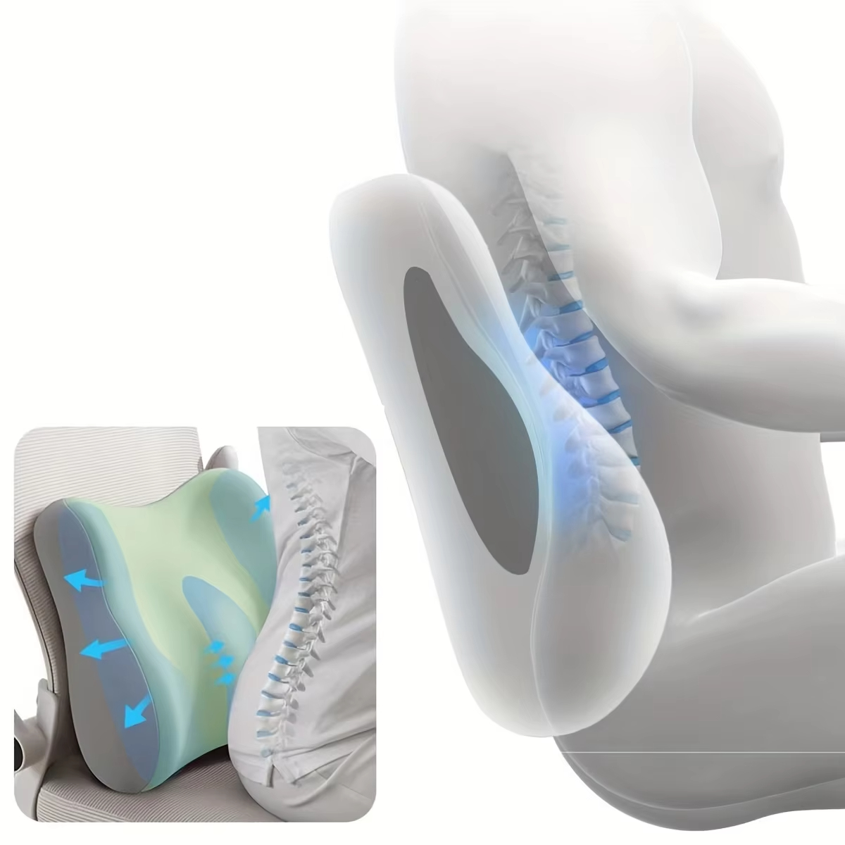 Cuscino in Memory Foam per Sed - Gaming Chair Lumbar Pillow recensione e prezzo